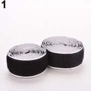 Hook and Loop Tape-Roll Self Adhesive Tape Strips Sticky Back Fastener, 2Rolls/Set 3Ft Nylon Strap Hook Loop Self Adhesive Strong Sticky Fastener Tape