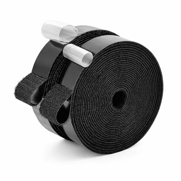 Hook and Loop Tape Self Adhesive Strip Tape 20mm x 5m | Stick on Sticky Back Fastening Roll Hook & Loop Roll | Self Adhesive Sticky Back | Hook-and-Loop Adhesion (20mm x 5m)
