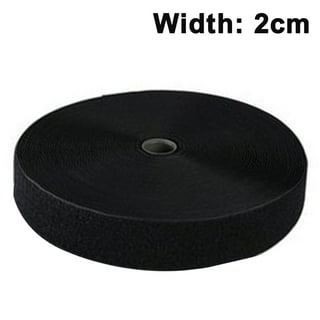 3FT Nylon Roll Double Sided Black Adhesive Strong Self-Adhesive Hook and  Loop Tape Roll Sticky Back Strip Tape 