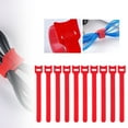 thumbnail image 1 of Hook & Loop Ties (Reusable Cable Ties, Velcro Straps), Red, Heavy-Duty Nylon Cable Ties, Reusable, Stay-Attached Design, For Cord Management & Organization, Meiiso, 1 of 9