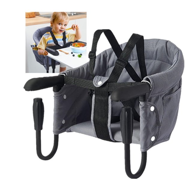 Hook On Chair, Clip On High Chair Folding Fast Table Chair with Storage