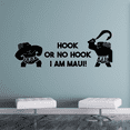 thumbnail image 1 of Hook Or No Hook I Am Maui Quote Demigod Maui Silhouette Princess Kids Vinyl Wall Art Sticker Decal For Home Kids Room Study Room Boys Girls Room Wall Décoration Design Wall Décor Decal Size(6x10 inch), 1 of 3