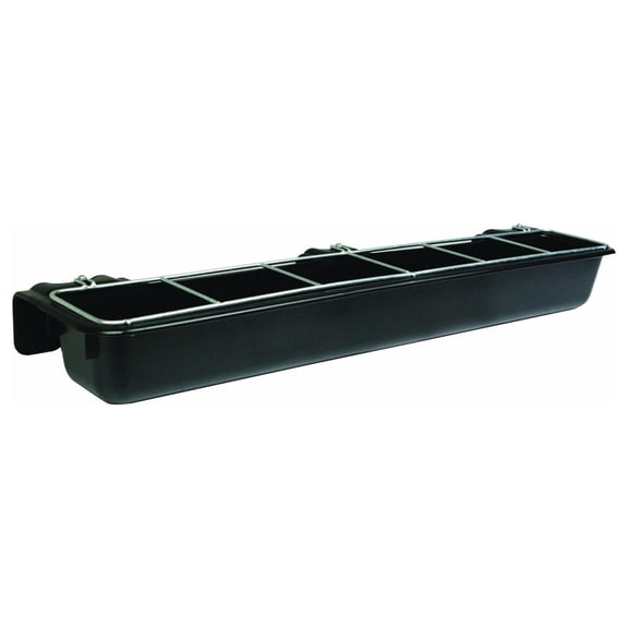 Hook Over Goat Trough - Bennium - Hook Over Feed Trough, Easy to Hook and Mount (9 Quart) (Item No. HF9BLACK)