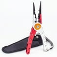 thumbnail image 1 of Hook Remover Tool Fishing 8-Inch Saltwater 420 Stainless-Steel with Comfortable Slip Rubber Handle, Braided Line Cutter and Crimper Fishing Pliers, 1 of 2