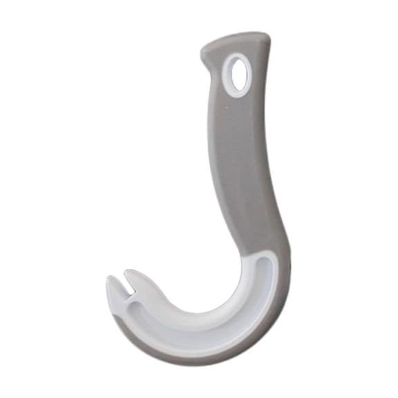 Hook Shaped Bottle and Can Opener with Ergonomic Grip for Jar Lids Pull Tabs and Bottle Caps, Compact Kitchen Tool for Home Camping and Picnics, Easy Lever Action Opener for Weak Hands and Seniors