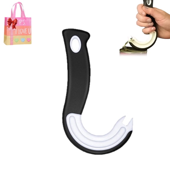 Hook Shaped Can Opener, Easy Grip Pop Opener Manual Ring-Pull Helper, Handy Ring Pull Openers Tool for Cans Soda Beer Tin Cat Food Ideal