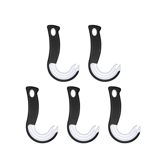 Hook Shaped Plastic Can Opener 5PCS Easy Grip Ring Pull Opener for Party Drinks Beer Soda Can Kitchen Gadget Tool