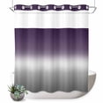 thumbnail image 1 of No Hook Shower Curtain with Built-in Rings - Purple Grey Gradient Washable Waterproof Fabric Bathroom Curtains for Hotel,Rentals, 72 X 72 Inch Long , Abstract Watercolors, 1 of 9