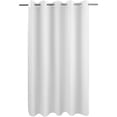 thumbnail image 1 of No Hook Shower Curtain Microfiber - Waterproof Soft Washable Fabric Shower Curtain or Liner with Magnets, Hotel Cloth Shower Curtain, White, Standard Size, 1 of 5