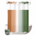 thumbnail image 1 of No Hook Shower Curtain, Orange Sage Green Ombre Shower Curtains for Bathroom with See Through Top Window, Abstract Aesthetics Modern Art Waterproof & Washable Bath Curtain 60"x72", 1 of 9