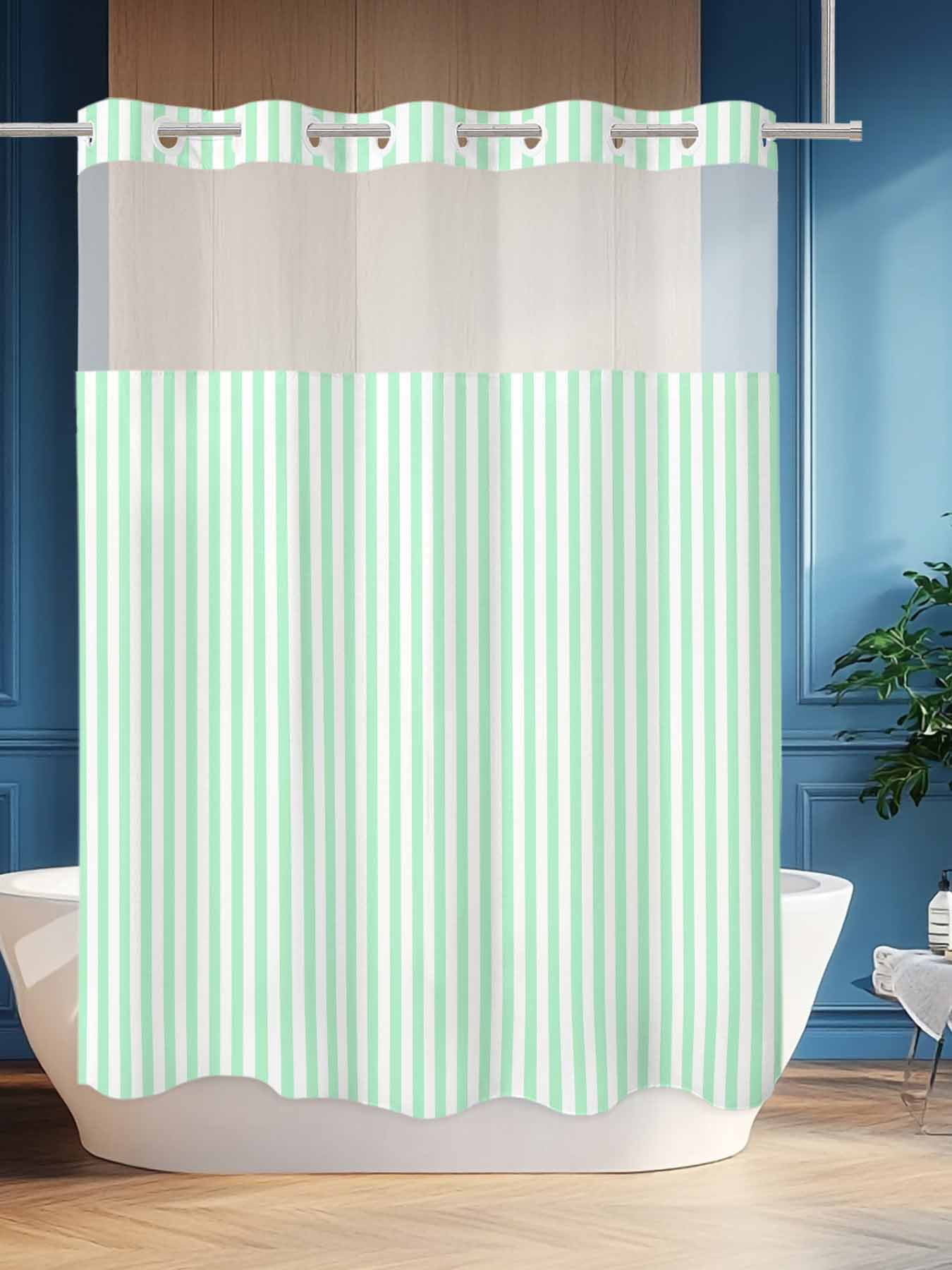 Light Green Shower Curtainnull