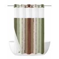 thumbnail image 1 of No Hook Shower Curtain with Snap in Liner,Farm Sage Green Wood Board Waterproof Bath Curtain with See Through Top Window,Farmhouse Wooden Grain Shower Curtains for Bathroom Decor,36x72in, 1 of 9
