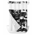 thumbnail image 1 of No Hook Shower Curtain with Snap-in Liner, Eiffel Tower Waterproof Fabric Bathroom Curtains, Vintage France Romantic European Paris City Art Bath Curtains & Mesh Top Window 54"x78", 1 of 9