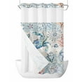 thumbnail image 1 of No Hook Shower Curtains, Coastal Crab Small Shower Curtains with Snap in Liner, Nautical Beach Ocean Conch Coral Starfish Waterproof Washable Fabric Bathroom Shower Curtain Sets, 36" x 72", 1 of 7