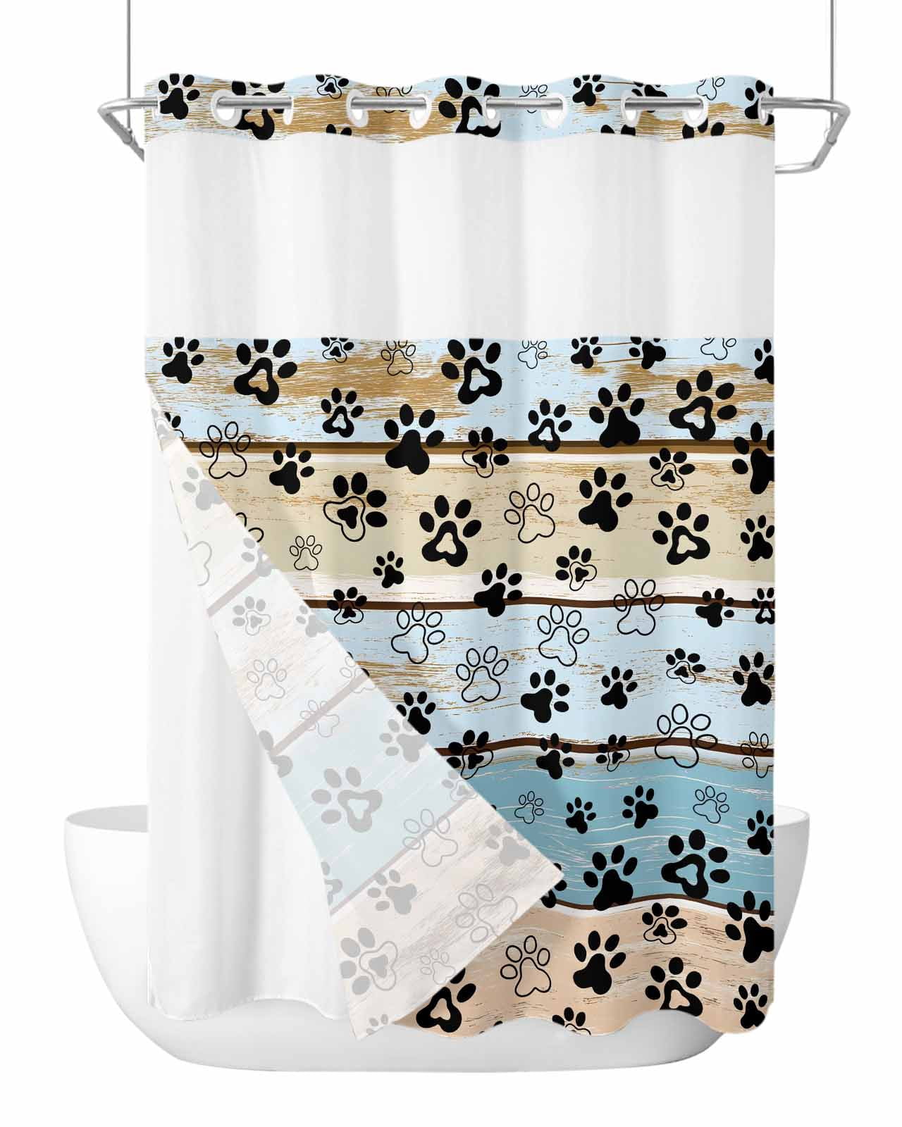 Cozy Paw Patch Shower Curtain NCU0LDH413