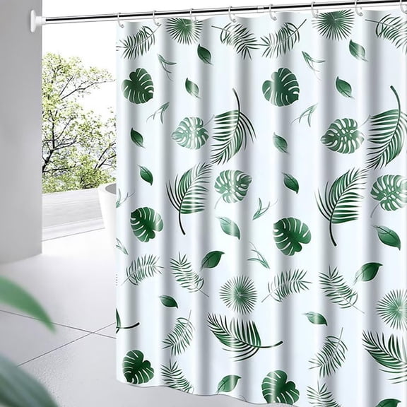 No Hook Slub Textured Shower Curtain with Snap-in PEVA Liner Set - 71" x 74"(72"), Hotel Style with See Through Top Window, Fabric Outer Curtain & Waterproof Inner Liner, White, 71x74