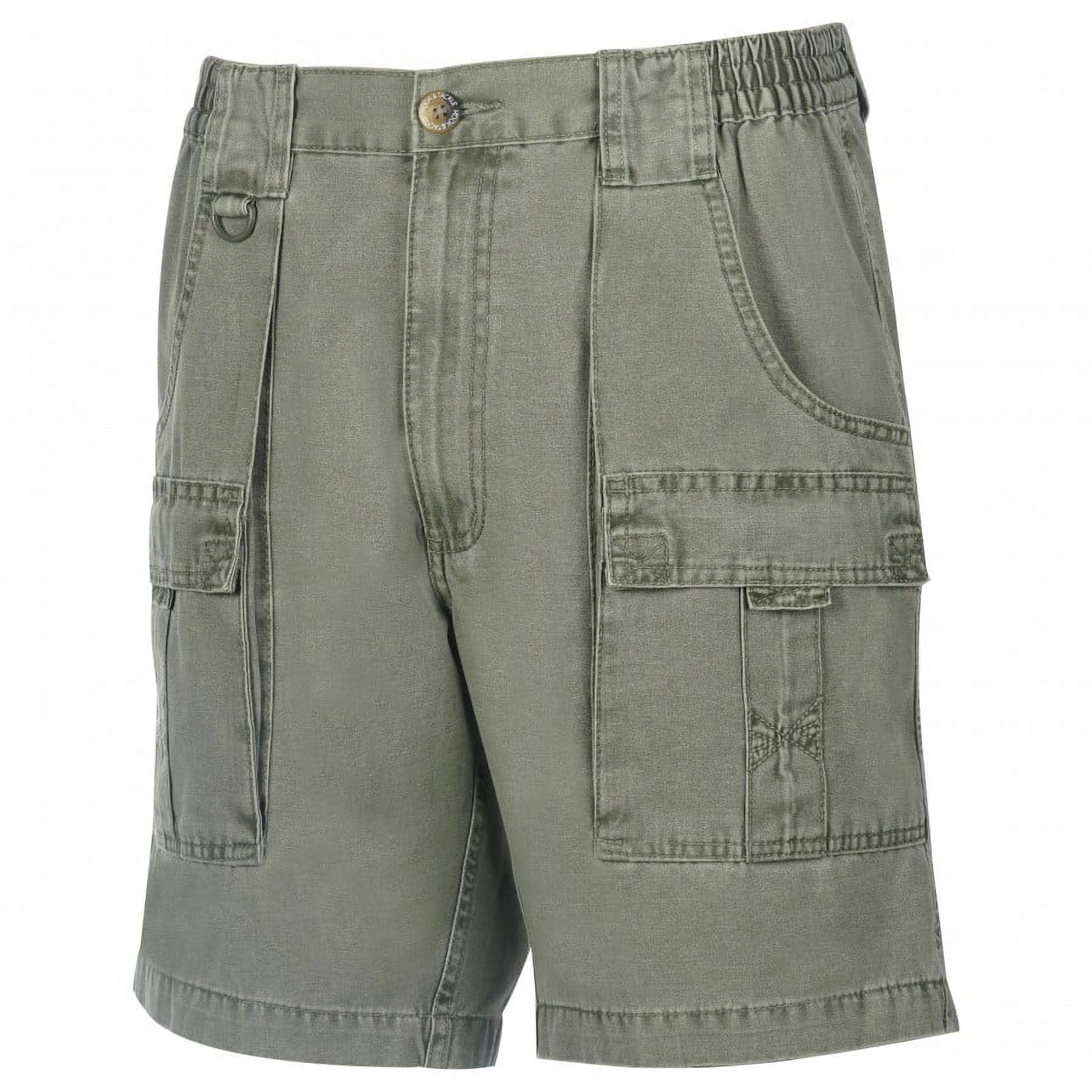 Hook & Tackle Beer Can Cargo and Cell Phone Pocket Fishing Shorts