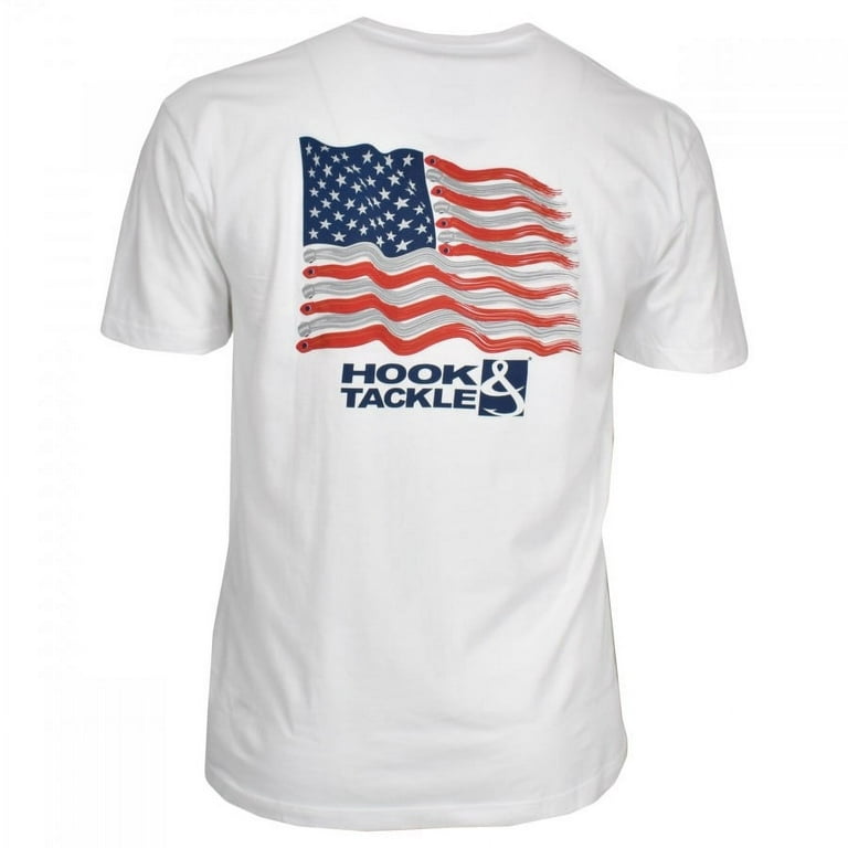 Hook & Tackle Men's American Lures Short Sleeve Fishing T-Shirt