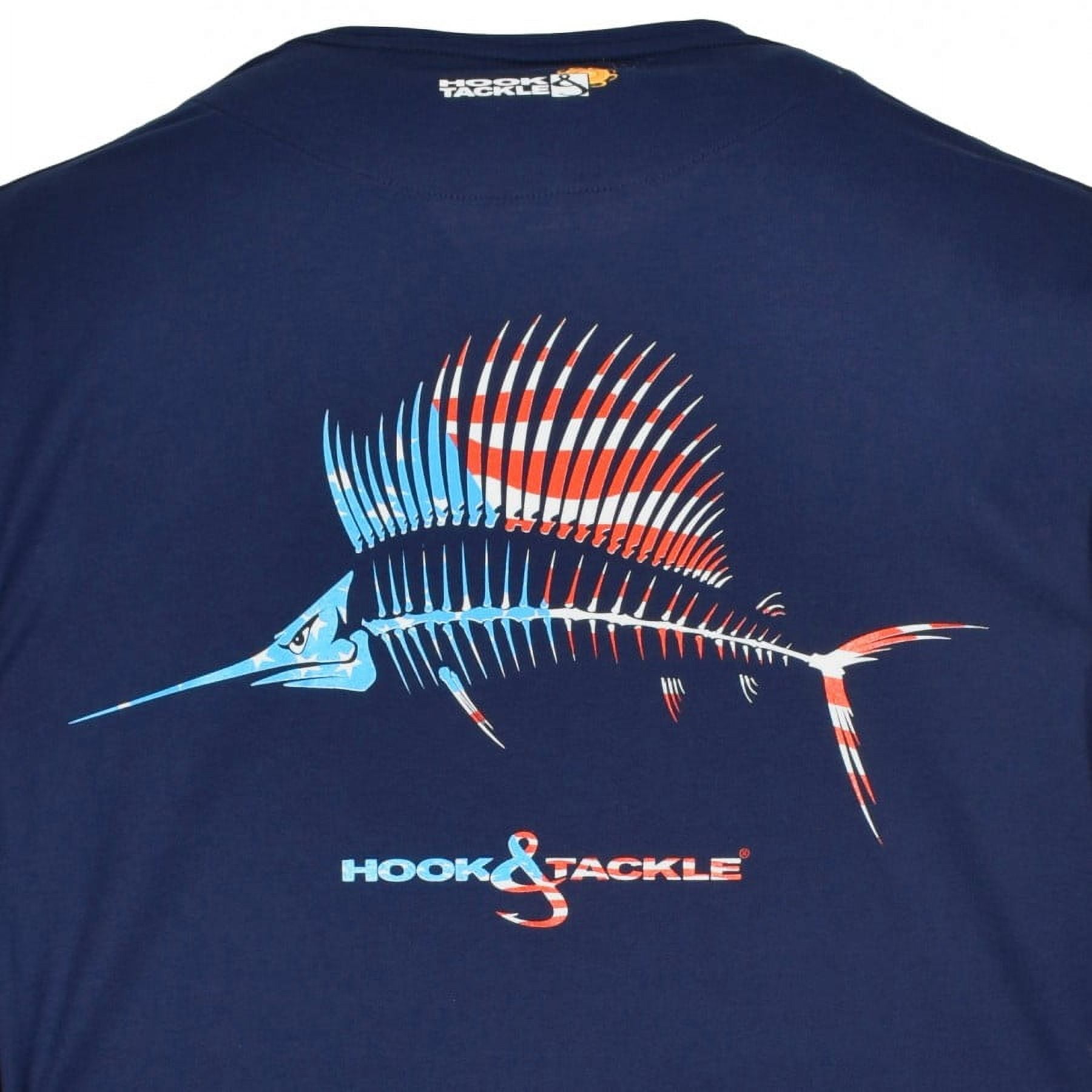 Hook & Tackle Men's American Sailfish Long Sleeve Fishing T-Shirt 