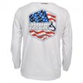 thumbnail image 1 of Hook & Tackle Men's Star Spangled Long Sleeve Fishing T-Shirt, 1 of 4
