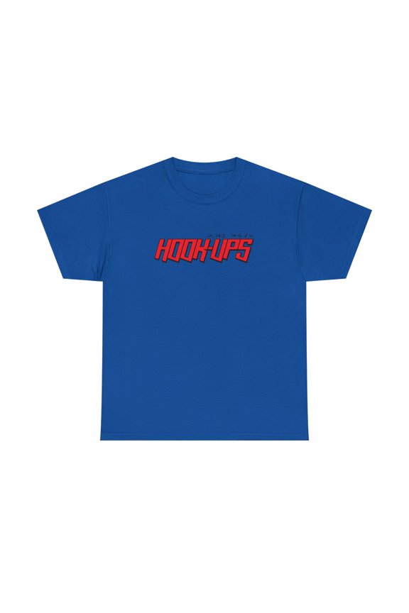 Hook-Ups Skateboard Logo Vintage Classic Skate TShirt Print - Royal / M