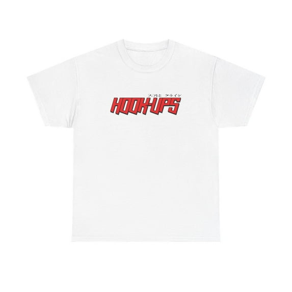 Hook-Ups Skateboard Logo Vintage Classic Skate TShirt Print - White / L