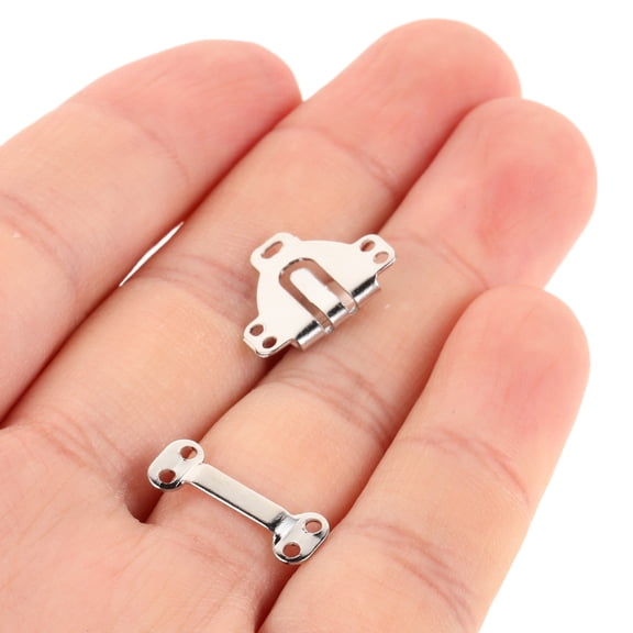 Hook and Eye Button Coat Hooks Fastener Pant Snap Fasteners Jacket Dress Eyes Clasps 10 Sets