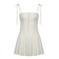 thumbnail image 1 of Hook and Eye Front Drop Waist Spaghetti Strap Mini Dress, 1 of 1