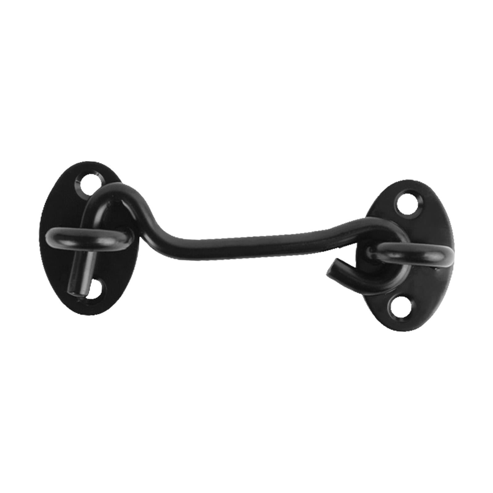 Hook and Eye Latch Patio Door Metal Gates with Screws Barn Door Lock