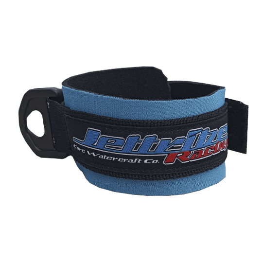 Hook and Loop Lanyard Wrist Band | Neoprene Floating Key Cord Attachment (Blue)