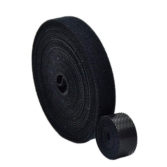 Hook and Loop Straps Heavy Duty, Double Sided Self-Gripping Strips, Reusable Multi-Purpose Wrap Roll for Home, Office, Data Center, and More