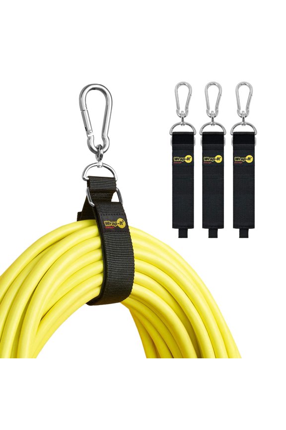 Hook 'n Hang Storage Strap - 24 in. Black 3-Pack