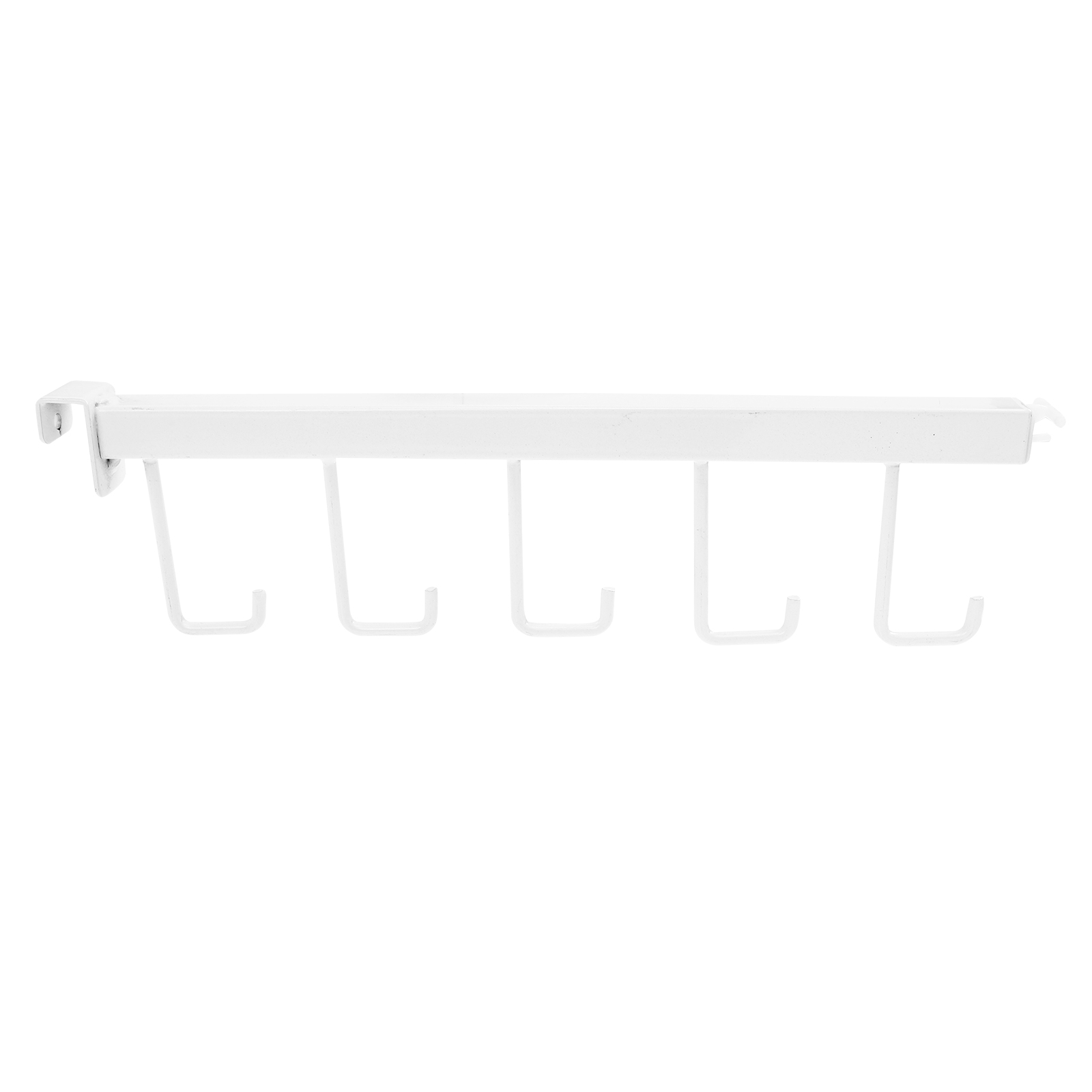 Hook up Racking Shelving Pegboard Waterfall Hooks Display White Iron