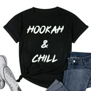 Hookah & Chill Club I Love Shisha Shirt Gift Women Black Large