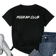 Hookah Club I Love Shisha T-Shirt Gift Women Black 4X-Large