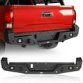 thumbnail image 1 of Hooke Road Rear Back Steel Bumper w/ D-Rings & LED Floodlights Fit Toyota Tacoma 2016-2023 , Black, 1 of 12
