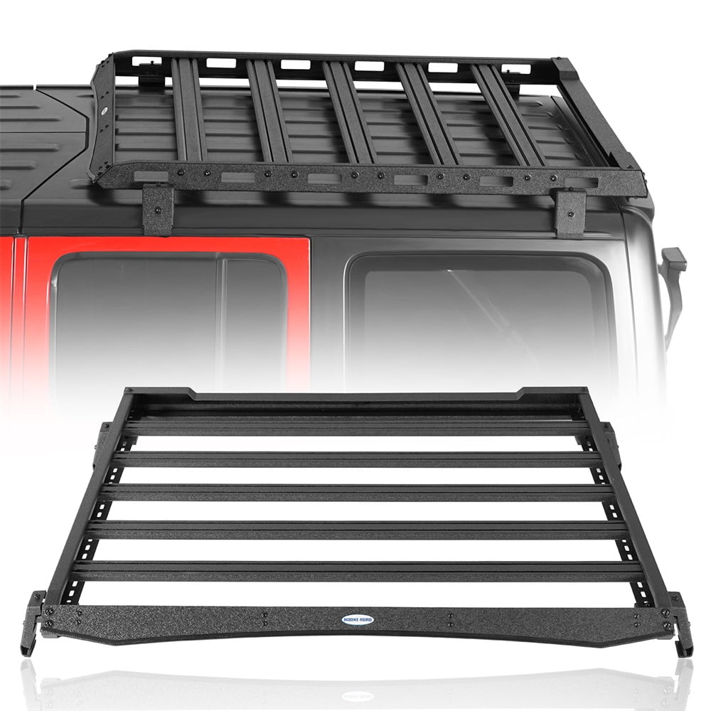 Hooke Road Roof Rack Cross Bars Cargo Basket for 20182024 Jeep