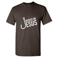 thumbnail image 1 of Hooked On Jesus Sarcastic T Shirt Adult Humor For Xmas Pre Birthday Anniversary Tee Gift Hilarious Novalty Funny Graphic Tshirt, 1 of 5