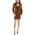 thumbnail image 1 of Hooked Up Womens Juniors Ribbed Mini Sweaterdress, 1 of 2
