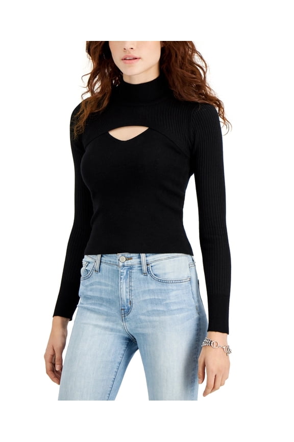 BLACK Women's Juniors' Mock Neck Sweater Set, US X-Large