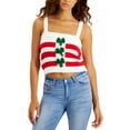 thumbnail image 1 of Hooked Up by IOT Juniors Holiday Bow-Front Tank;Large, 1 of 1