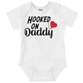 thumbnail image 1 of Hooked on Daddy Love Fisherman Dad Romper Boys or Girls Infant Baby Brisco Brands 12M, 1 of 6