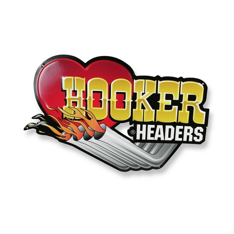 Hooker Metal Embossed Sign 10145HKR Hooker Metal Embossed Sign 10145HKR