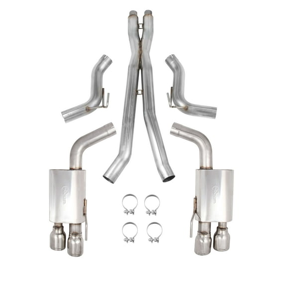 Hooker BlackHeart BH3360 Hooker BlackHeart Cat-Back Exhaust system Fits select: 2018-2023 FORD MUSTANG GT