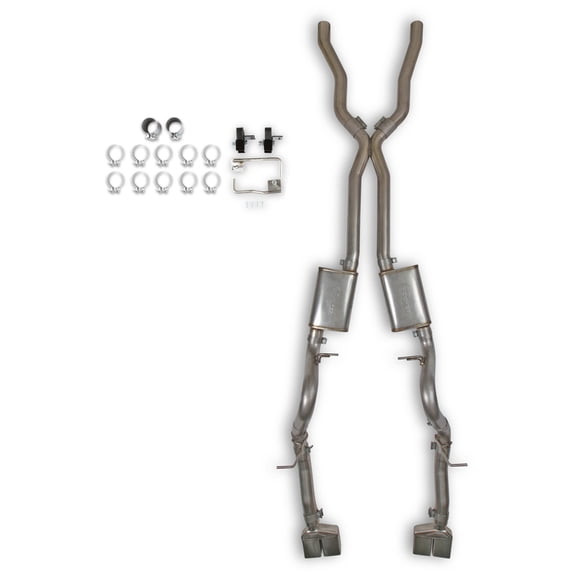 Hooker Blackheart BH23116 Exhaust System - 3.0" diameter - 304 Stainless Steel Fits select: 1970-1974 DODGE CHALLENGER