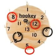 Hey! Play! Hookey Ring Toss Game Set for Outdoor or Indoor Play, Safe Alternative to Darts