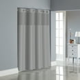 thumbnail image 1 of Hookless Drizzle Herringbone Polyester Shower Curtain, 1 of 6