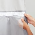 thumbnail image 1 of Hookless It's A Snap Shower Curtain Liner, Snap-in PEVA Water & Mildew Resistant Shower Curtain Liner, Easy Install Replacement Shower Liner, 70 In Wide x 69 In Long, Frost White, 1 of 7