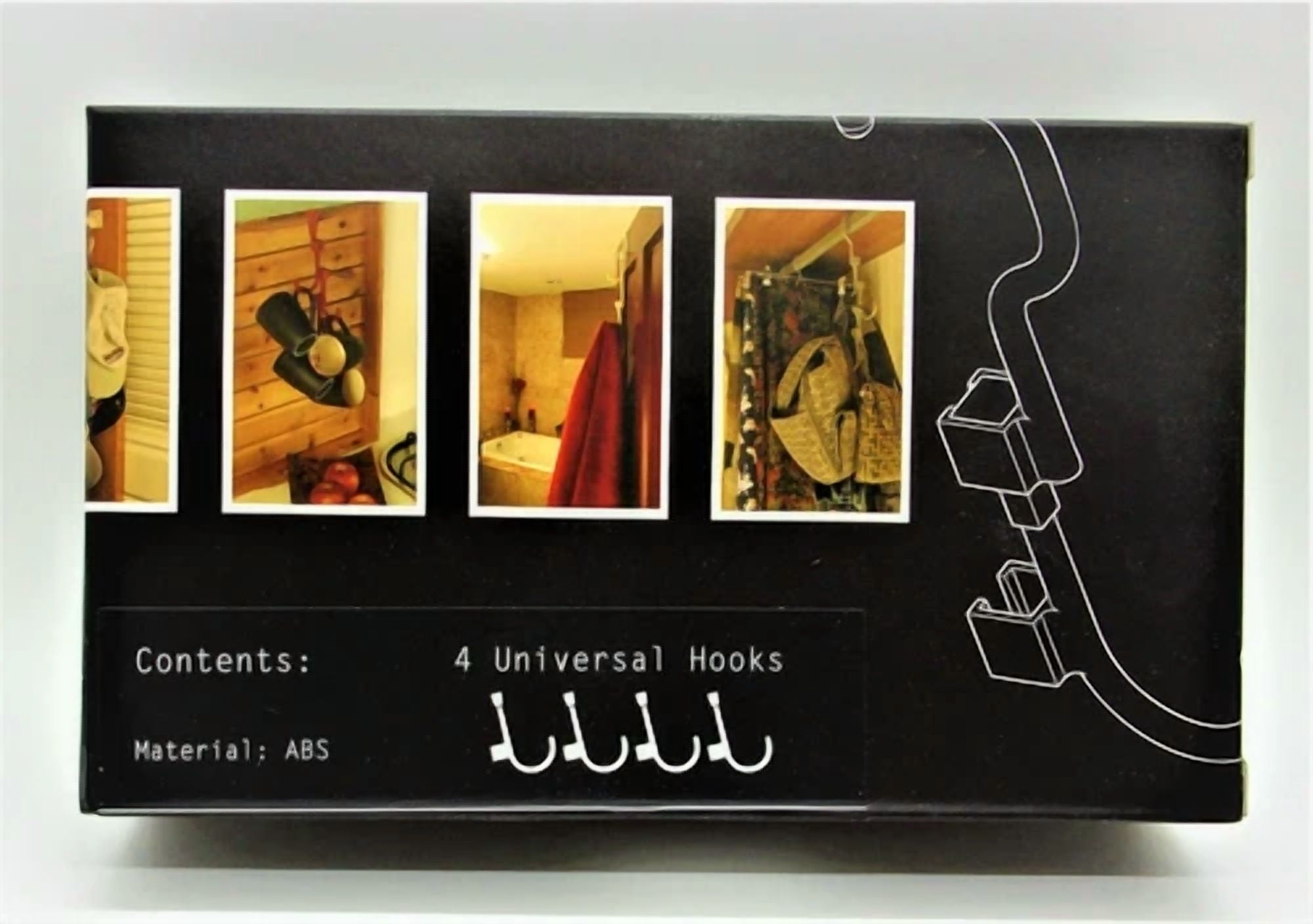 Hooks By: Simply Brilliant, # U-Pak Charcoal Finish