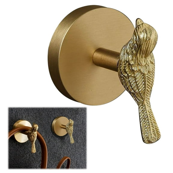 Hooks Curtain Holdbacks Bird Shaped Brass Curtain Holdbacks Decorative Exquisite Golden Hooks For Drapes Window Home Decoration